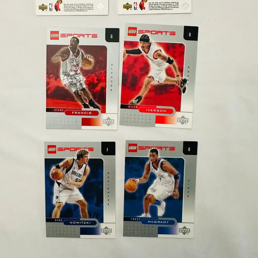 Vintage 2002 Lego Sports Upper Deck Bundle of 9 Basketball Cards